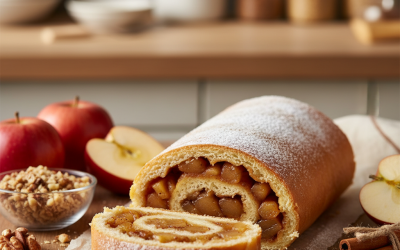 Elmalı Rulo Pasta Tarifi - AI Görsel