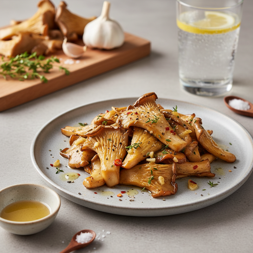 İstiridye Mantar Sote Tarifi