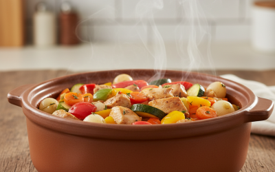 Tavuklu Sebzeli Güveç Tarifi